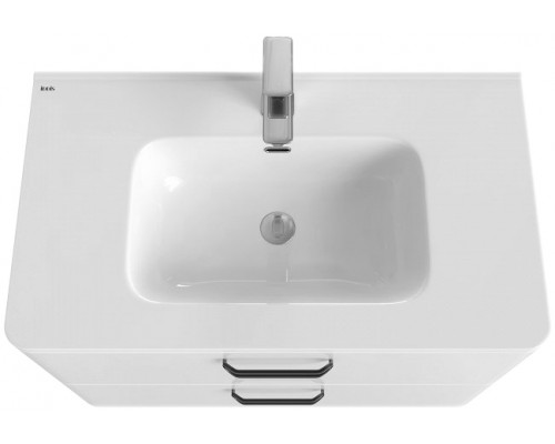 Заказать Тумба с раковиной Iddis Brick 80 подвесная Белая в магазине сантехники Santeh-Crystal.ru