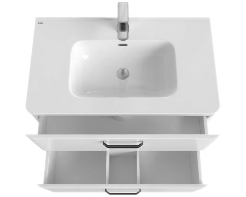 Заказать Тумба с раковиной Iddis Brick 80 подвесная Белая в магазине сантехники Santeh-Crystal.ru