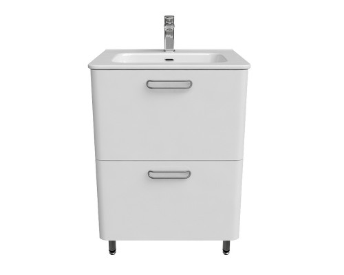 Приобрести Тумба с раковиной Iddis Brick 60 BRI60WFi95K Белая в магазине сантехники Santeh-Crystal.ru