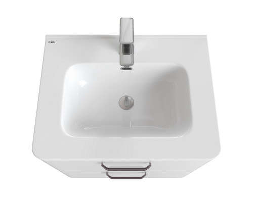 Приобрести Тумба с раковиной Iddis Brick 60 BRI60WFi95K Белая в магазине сантехники Santeh-Crystal.ru