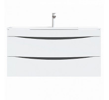 Тумба с раковиной Iddis Cloud 100 подвесная Белая