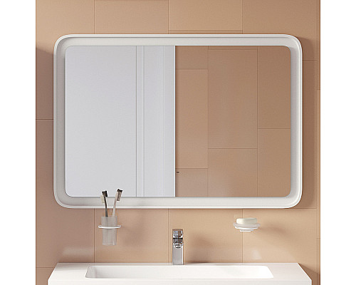 Santeh-Crystal.ru: Зеркало Iddis Esper 100 ESP1000i98 с подсветкой Белое матовое c сенсорным выключателем и диммером Купить Зеркало Iddis Esper 100 ESP1000i98 с подсветкой Белое матовое c сенсорным выключателем и диммером в магазине сантехники Santeh-Crystal.ru