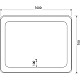 Купить Зеркало Iddis Esper 100 ESP1000i98 с подсветкой Белое матовое c сенсорным выключателем и диммером в магазине сантехники Santeh-Crystal.ru