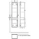 Купить Шкаф пенал Iddis Esper 35 ESP35W0i97 подвесной Белый в магазине сантехники Santeh-Crystal.ru