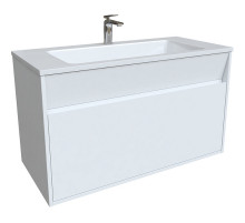 Тумба с раковиной Iddis Esper 100 ESP10W0i95K подвесная Белая