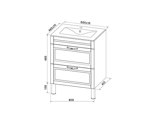 Santeh-Crystal.ru: Тумба с раковиной Iddis Oxford 60 OXF60W0i95K Белая Приобрести Тумба с раковиной Iddis Oxford 60 OXF60W0i95K Белая в магазине сантехники Santeh-Crystal.ru