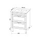 Приобрести Тумба с раковиной Iddis Oxford 60 OXF60W0i95K Белая в магазине сантехники Santeh-Crystal.ru