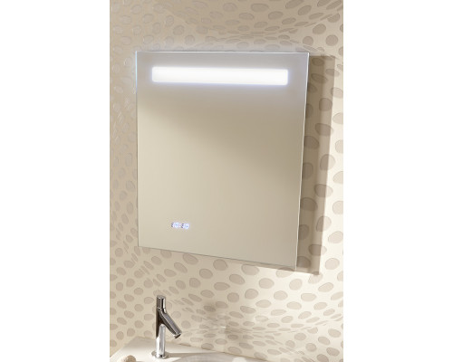 Приобрести Зеркало Jacob Delafon 70 EB1159-NF с подсветкой с часами, подогревом и ИК-выключателем в магазине сантехники Santeh-Crystal.ru