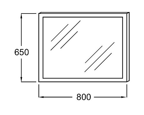 Приобрести Зеркало Jacob Delafon 80 EB1441-NF с подсветкой с подогревом и ИК-выключателем в магазине сантехники Santeh-Crystal.ru