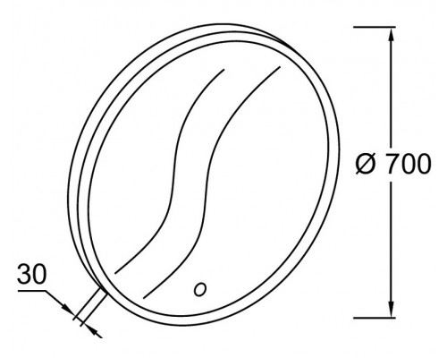 Заказать Зеркало Jacob Delafon 70 EB1436-NF с подсветкой с ИК-сенсором в магазине сантехники Santeh-Crystal.ru
