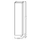 Заказать Шкаф пенал Jacob Delafon 40 L EB1850G-G1C подвесной Белый глянцевый в магазине сантехники Santeh-Crystal.ru
