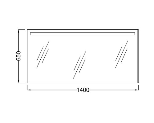 Купить Зеркало Jacob Delafon 140 EB1420-NF с подсветкой и подогревом с сенсорным выключателем в магазине сантехники Santeh-Crystal.ru
