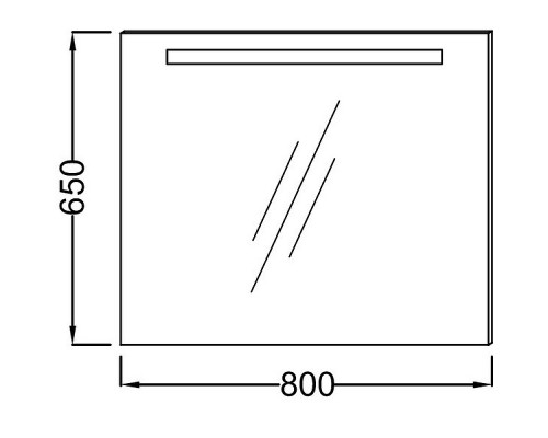 Заказать Зеркало Jacob Delafon 80 EB1413-NF с подсветкой и подогревом с сенсорным выключателем в магазине сантехники Santeh-Crystal.ru