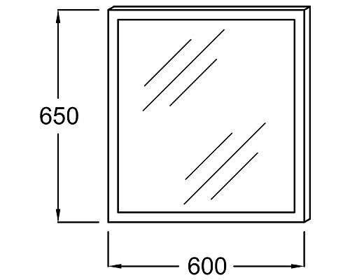 Заказать Зеркало Jacob Delafon Escale 60 EB1440-NF с подсветкой и подогревом с сенсорным выключателем в магазине сантехники Santeh-Crystal.ru