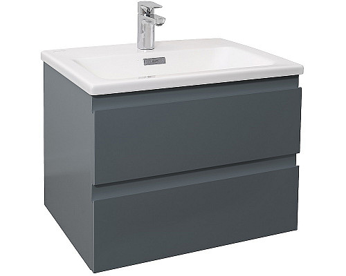 Купить Тумба под раковину Jacob Delafon Madeleine 60 EB2052-J54 подвесная Серая матовая в магазине сантехники Santeh-Crystal.ru