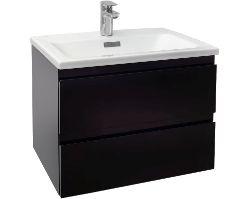 Приобрести Тумба под раковину Jacob Delafon Madeleine 60 EB2052-J53 подвесная Черная матовая в магазине сантехники Santeh-Crystal.ru