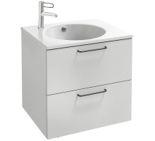 Тумба под раковину Jacob Delafon Odeon Rive Gauche 60 EB2520-R9-N18 подвесная Белая ручки Черные