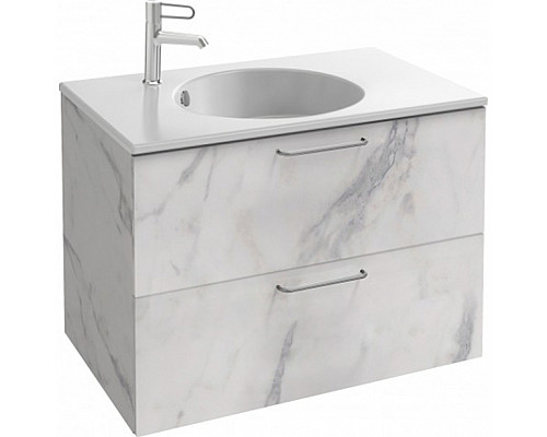 Santeh-Crystal.ru: Тумба под раковину Jacob Delafon Odeon Rive Gauche 80 EB2522-R5-NR4 подвесная Белый мрамор ручки Хром Заказать Тумба под раковину Jacob Delafon Odeon Rive Gauche 80 EB2522-R5-NR4 подвесная Белый мрамор ручки Хром в магазине сантехники Santeh-Crystal.ru