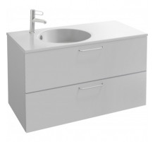 Тумба под раковину Jacob Delafon Odeon Rive Gauche 100 EB2524-R5-N18 подвесная Белая ручки Хром