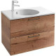 Приобрести Тумба под раковину Jacob Delafon Odeon Rive Gauche 90 EB2523-R9-E52 подвесная Дуб табак в магазине сантехники Santeh-Crystal.ru