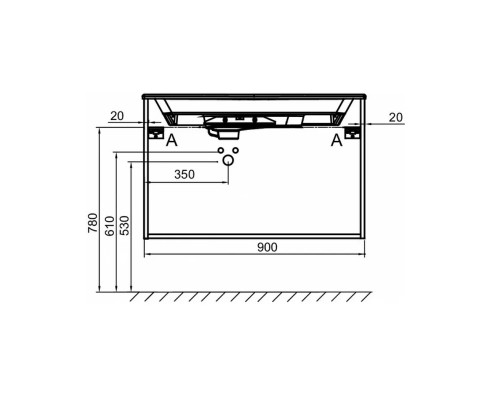 Приобрести Тумба под раковину Jacob Delafon Odeon Rive Gauche 90 EB2523-R9-E52 подвесная Дуб табак в магазине сантехники Santeh-Crystal.ru