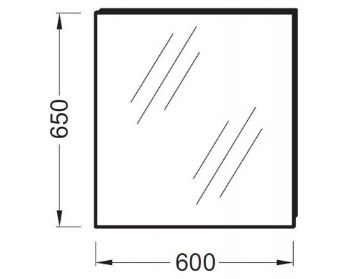 Приобрести Зеркало Jacob Delafon Odeon Up 60 EB1080-NF подвесное в магазине сантехники Santeh-Crystal.ru