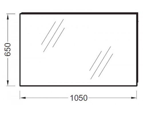 Заказать Зеркало Jacob Delafon Odeon Up 105 EB1084-NF подвесное в магазине сантехники Santeh-Crystal.ru