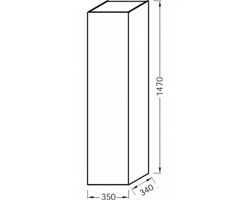 Купить Шкаф пенал Jacob Delafon Odeon Up 35 EB873-E10 подвесной Квебекский дуб в магазине сантехники Santeh-Crystal.ru