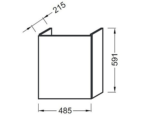 Приобрести Тумба под раковину Jacob Delafon Odeon Up 50 EB863RU-E5 подвесная Светлый дуб в магазине сантехники Santeh-Crystal.ru