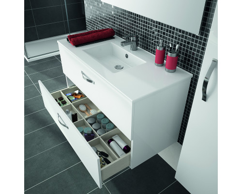 Заказать Шкаф пенал Jacob Delafon Ola 35 EB396-J5 подвесной Белый лак в магазине сантехники Santeh-Crystal.ru