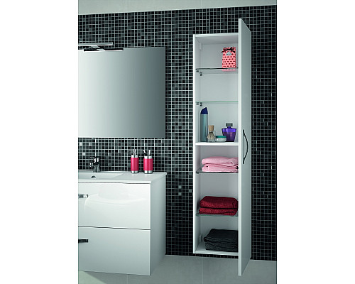 Заказать Шкаф пенал Jacob Delafon Ola 35 EB396-N14 подвесной Серый антрацит в магазине сантехники Santeh-Crystal.ru