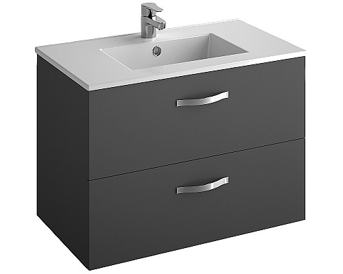 Приобрести Тумба под раковину Jacob Delafon Ola 81 EB391RU-N14 подвесная Серый антрацит в магазине сантехники Santeh-Crystal.ru