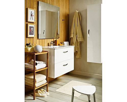 Купить Тумба под раковину Jacob Delafon Ola 61 EB390RU-J5 подвесная Белая глянцевая в магазине сантехники Santeh-Crystal.ru