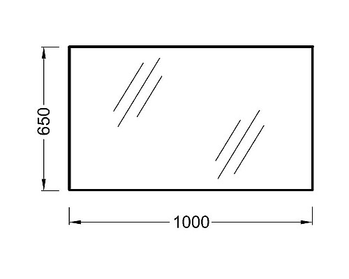 Заказать Зеркало Jacob Delafon Ola 100 EB1099-RU подвесное в магазине сантехники Santeh-Crystal.ru