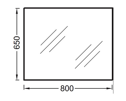 Заказать Зеркало Jacob Delafon Ola 80 EB1098-RU подвесное в магазине сантехники Santeh-Crystal.ru
