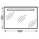 Заказать Зеркало Jacob Delafon Parallel 100 EB1416-NF с подсветкой и подогревом в магазине сантехники Santeh-Crystal.ru