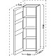 Купить Шкаф пенал Jacob Delafon Presquile 50 L EB1115G-G1C подвесной Белый глянцевый в магазине сантехники Santeh-Crystal.ru