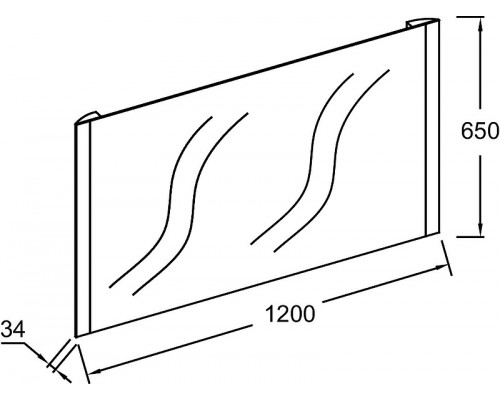 Заказать Зеркало Jacob Delafon Replique 120 EB1475-NF с подсветкой с инфракрасным выключателем с функцией антипар в магазине сантехники Santeh-Crystal.ru