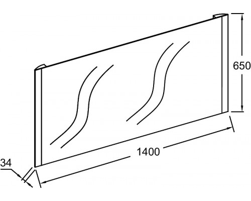 Приобрести Зеркало Jacob Delafon Replique 140 EB1476-NF с подсветкой с инфракрасным выключателем с функцией антипар в магазине сантехники Santeh-Crystal.ru