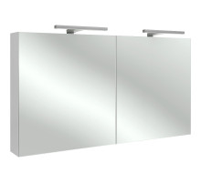 Зеркальный шкаф Jacob Delafon Rythmik 100 EB797RU-G1C с подсветкой Белый глянец