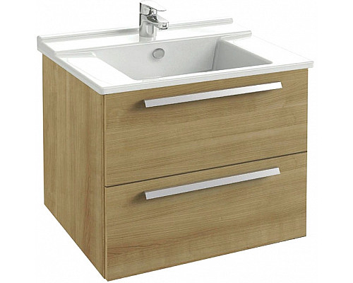 Купить Тумба под раковину Jacob Delafon Struktura 80 EB1277-E16 подвесная Ореховое дерево в магазине сантехники Santeh-Crystal.ru