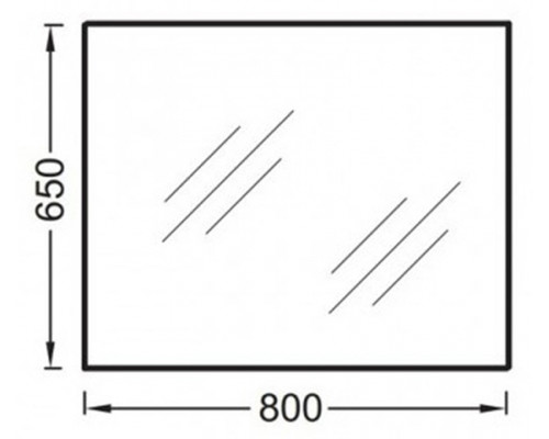 Заказать Зеркало Jacob Delafon Struktura 80 EB1098-NF подвесное в магазине сантехники Santeh-Crystal.ru