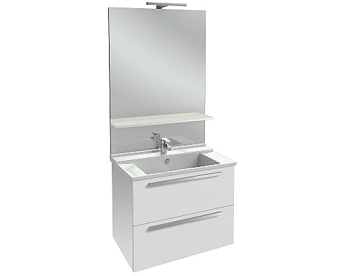 Приобрести Тумба под раковину Jacob Delafon Struktura 77 EB1277-N18 подвесная Белая в магазине сантехники Santeh-Crystal.ru