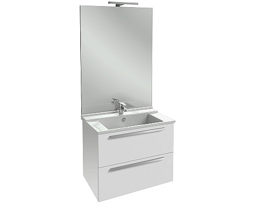 Приобрести Тумба под раковину Jacob Delafon Struktura 77 EB1277-N18 подвесная Белая в магазине сантехники Santeh-Crystal.ru