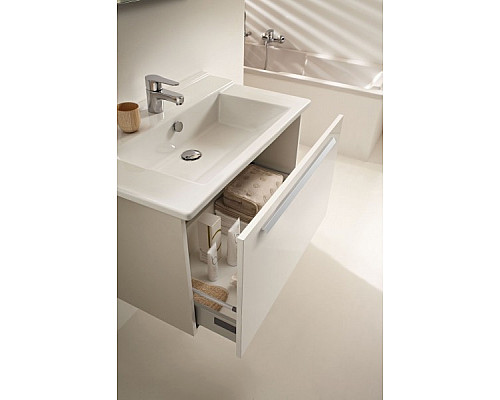 Заказать Тумба под раковину Jacob Delafon Struktura 77 EB1285-N18 подвесная Белая в магазине сантехники Santeh-Crystal.ru