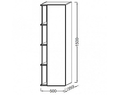 Santeh-Crystal.ru: Шкаф пенал Jacob Delafon Terrace 50 R EB1179D-G1C подвесной Белый глянцевый Заказать Шкаф пенал Jacob Delafon Terrace 50 R EB1179D-G1C подвесной Белый глянцевый в магазине сантехники Santeh-Crystal.ru