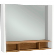 Зеркало Jacob Delafon Terrace 80 EB1181-NF с подсветкой Белое Древесное с сенсорным выключателем