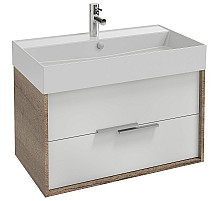 Тумба под раковину Jacob Delafon Vivienne 80 EB1584-E52-F30 подвесная Белый сатин Дуб табак