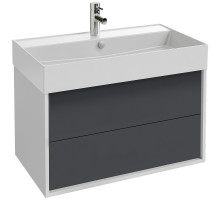 Тумба под раковину Jacob Delafon Vivienne 80 EB1584-N18-S40 подвесная Белая Серая