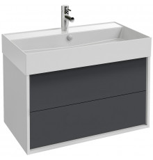Тумба под раковину Jacob Delafon Vivienne 80 EB1584-N18-S40 подвесная Белая Серая